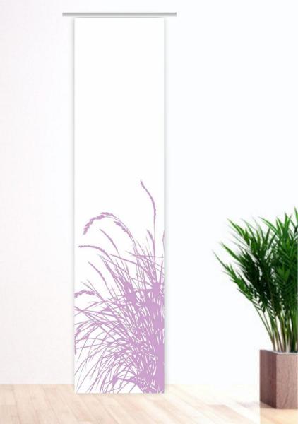 Flächenvorhang Reed24 Flieder L blanco,  Schiebevorhang, Schiebegardine, modern, 60 cm breit, 2,65 m hoch, 3 m hoch